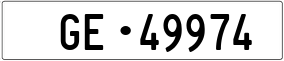 Trailer License Plate